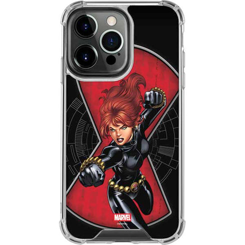 Marvel Black Widow Natasha Romanova iPhone 15 Pro Clear Case