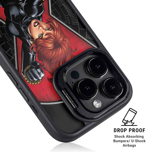 Marvel Black Widow Natasha Romanova iPhone 15 Pro Kickstand Case