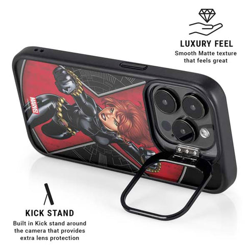 Marvel Black Widow Natasha Romanova iPhone 15 Pro Max Kickstand Case
