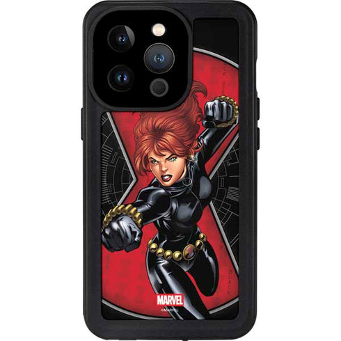 Marvel Black Widow Natasha Romanova iPhone 15 Pro Waterproof Case