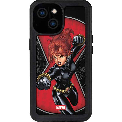 Marvel Black Widow Natasha Romanova iPhone 15 Waterproof Case