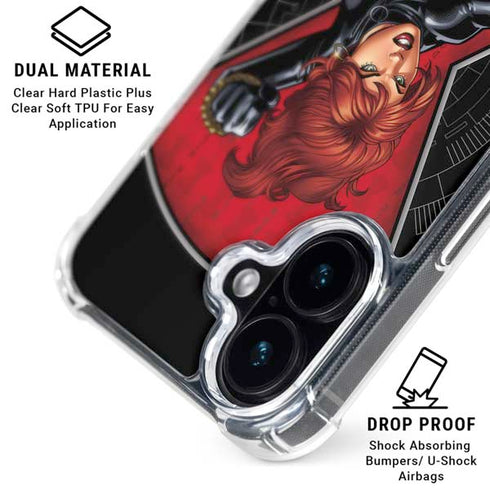 Marvel Black Widow Natasha Romanova iPhone 16 Clear Case