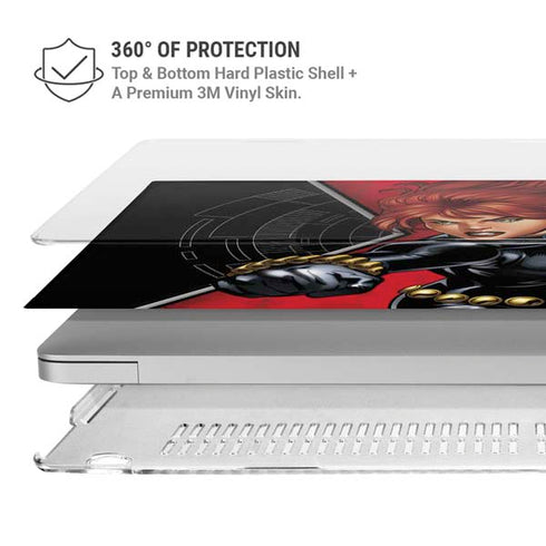 Marvel Black Widow Natasha Romanova MacBook Pro 13in (2020) Case plus Skin