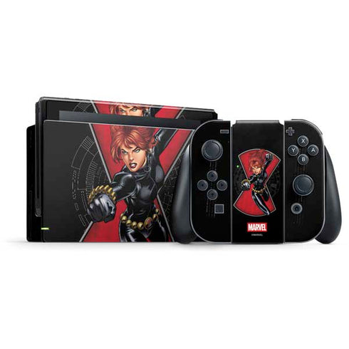 Marvel Black Widow Natasha Romanova Nintendo Switch Bundle Skin