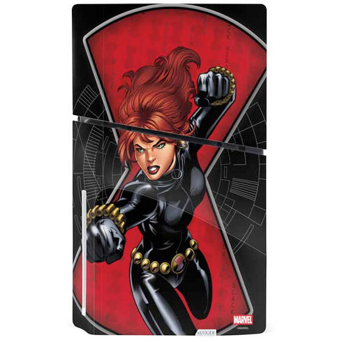 Marvel Black Widow Natasha Romanova PS5 Slim Disk Bundle Skin