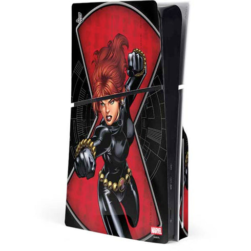 Marvel Black Widow Natasha Romanova PS5 Slim Disk Console Skin