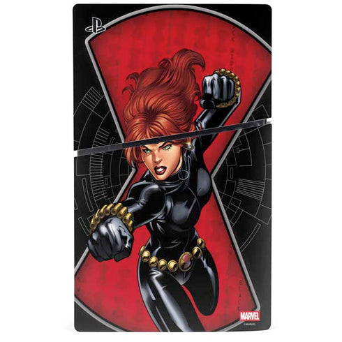 Marvel Black Widow Natasha Romanova PS5 Slim Disk Console Skin
