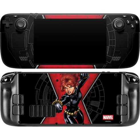 Marvel Black Widow Natasha Romanova Steam Deck Handheld Gaming Computer OLED Skin