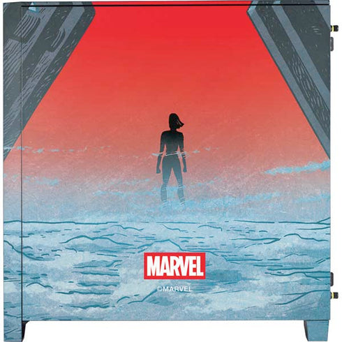 Marvel Black Widow No More Secrets Corsair 4000D Tempered Glass Mid-Tower ATX Case Skin