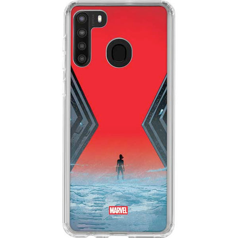 Marvel Black Widow No More Secrets Galaxy A21 Clear Case