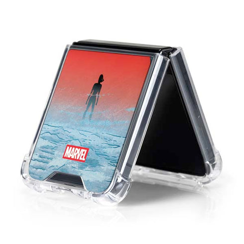 Marvel Black Widow No More Secrets Galaxy Z Flip5 5G Clear Case