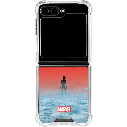 Marvel Black Widow No More Secrets Galaxy Z Flip6 Clear Case