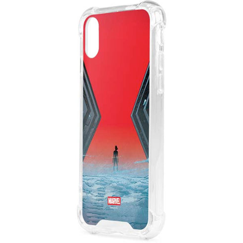 Marvel Black Widow No More Secrets iPhone XS Clear Case