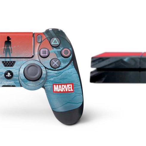 Marvel Black Widow No More Secrets PS4 Console and Controller Bundle Skin