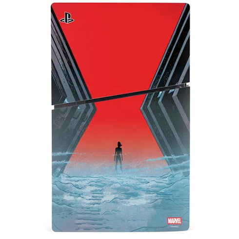 Marvel Black Widow No More Secrets PS5 Slim Digital Edition Console Skin