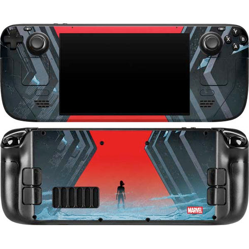 Marvel Black Widow No More Secrets Steam Deck Handheld Gaming Computer OLED Skin