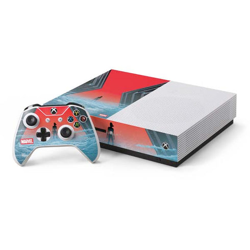 Marvel Black Widow No More Secrets Xbox One S Console and Controller Bundle Skin