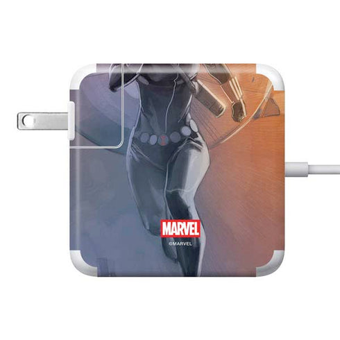 Marvel Black Widow Running 85W Power Adapter (15 and 17 inch MacBook Pro Charger) Skin