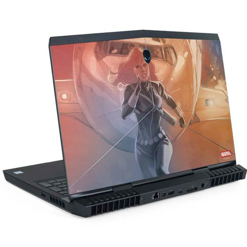 Marvel Black Widow Running Dell Alienware Skin