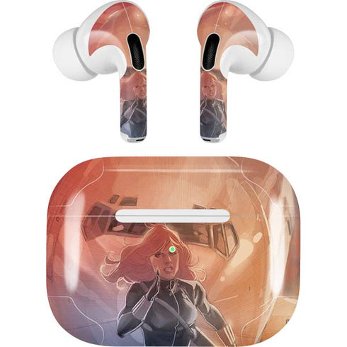 Marvel Black Widow Running AirPods Skins
