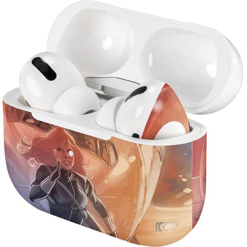 Marvel Black Widow Running AirPods Skins