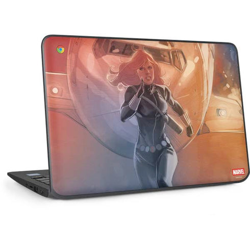 Marvel Black Widow Running HP Chromebook Skin