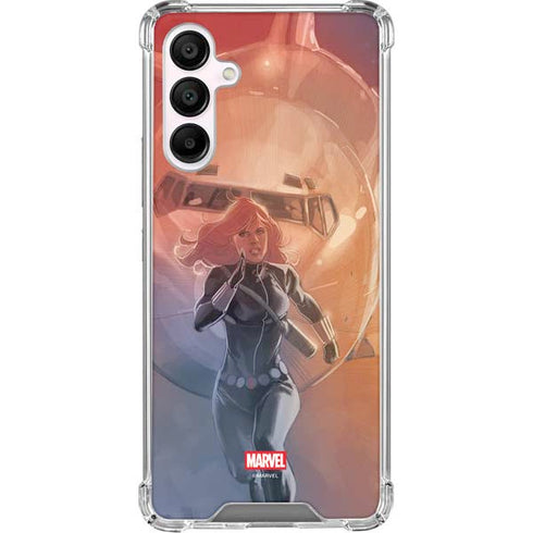 Marvel Black Widow Running Galaxy A16 5G Clear Case