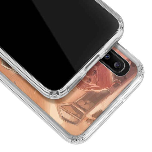 Marvel Black Widow Running Galaxy A20 Clear Case