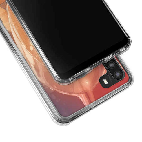 Marvel Black Widow Running Galaxy A21 Clear Case