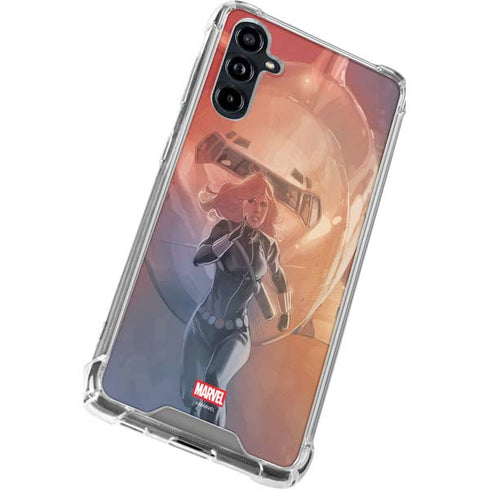 Marvel Black Widow Running Galaxy A54 5G Clear Case