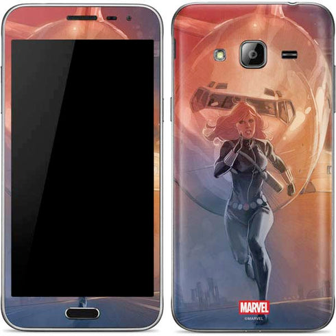 Marvel Black Widow Running Galaxy J3 Skin