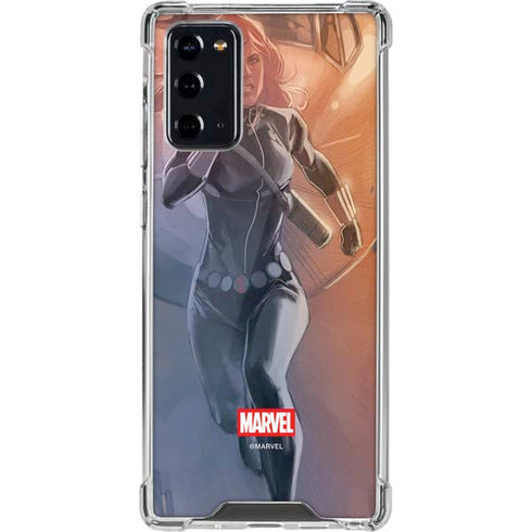 Marvel Black Widow Running Galaxy Note20 5G Clear Case