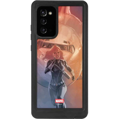 Marvel Black Widow Running Galaxy Note20 5G Waterproof Case