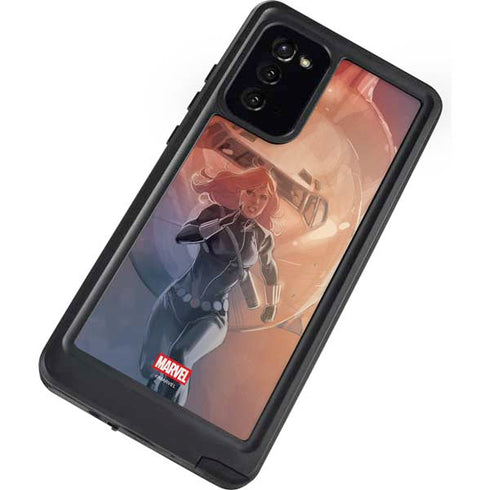 Marvel Black Widow Running Galaxy Note20 5G Waterproof Case