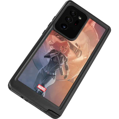 Marvel Black Widow Running Galaxy Note20 Ultra 5G Waterproof Case