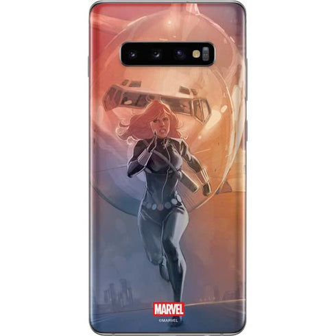 Marvel Black Widow Running Galaxy S10 Plus Skin