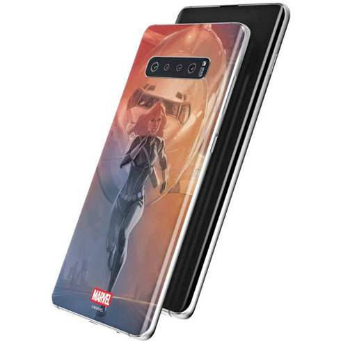Marvel Black Widow Running Galaxy S10 Plus Skin