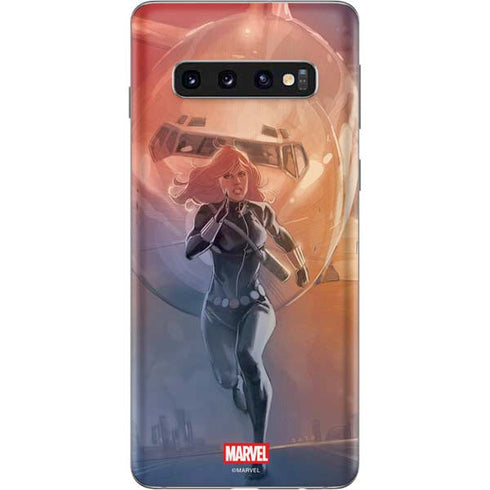 Marvel Black Widow Running Galaxy S10 Skin