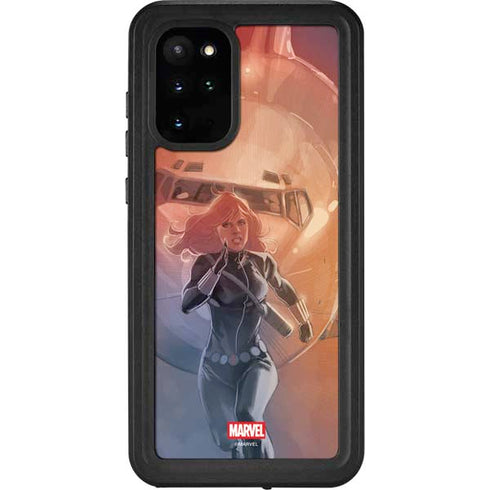 Marvel Black Widow Running Galaxy S20 Plus Waterproof Case