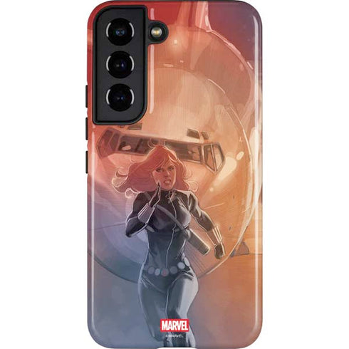 Marvel Black Widow Running Galaxy S22 Pro Case