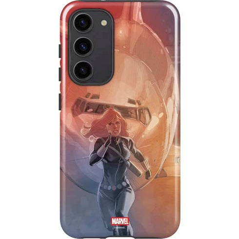 Marvel Black Widow Running Galaxy S23 Plus Pro Case