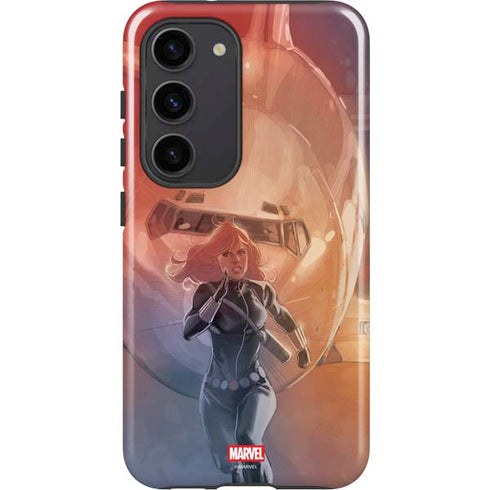 Marvel Black Widow Running Galaxy S23 Pro Case