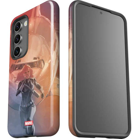 Marvel Black Widow Running Galaxy S23 Pro Case