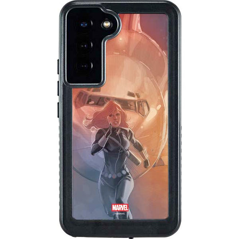 Marvel Black Widow Running Galaxy S24 Plus Waterproof Case