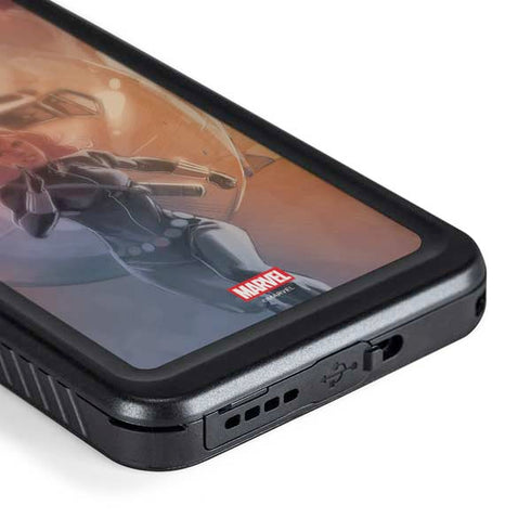 Marvel Black Widow Running Galaxy S24 Plus Waterproof Case