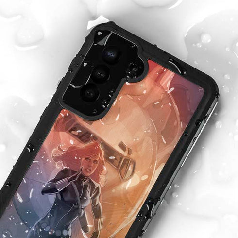 Marvel Black Widow Running Galaxy S24 Plus Waterproof Case