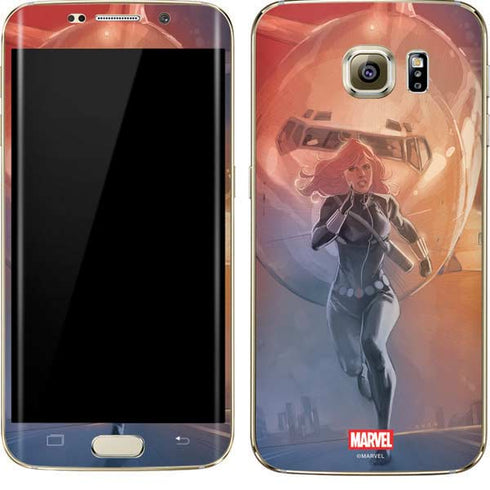 Marvel Black Widow Running Galaxy S7 Edge Skin