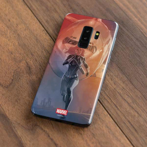 Marvel Black Widow Running Galaxy S9 Plus Skin