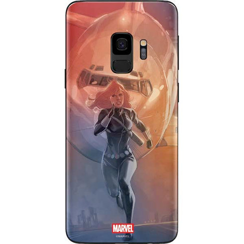 Marvel Black Widow Running Galaxy S9 Skin