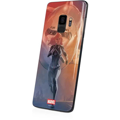 Marvel Black Widow Running Galaxy S9 Skin